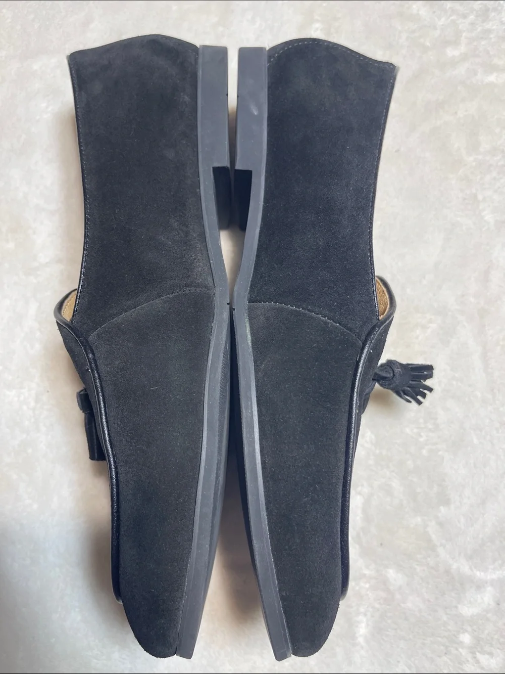 Journey West Black Suede Tassel Loafers — Slip-On Men’s Loafers Size 9.5
